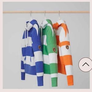 WANAKOME - HYDRON STRIPED HOODIE WASABI GREEN